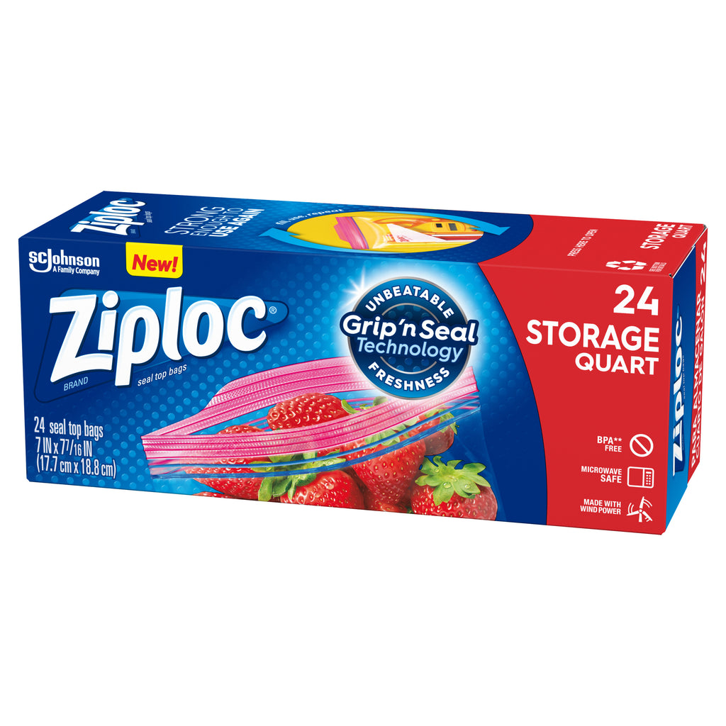 Ziploc- 24 Storage Quarts