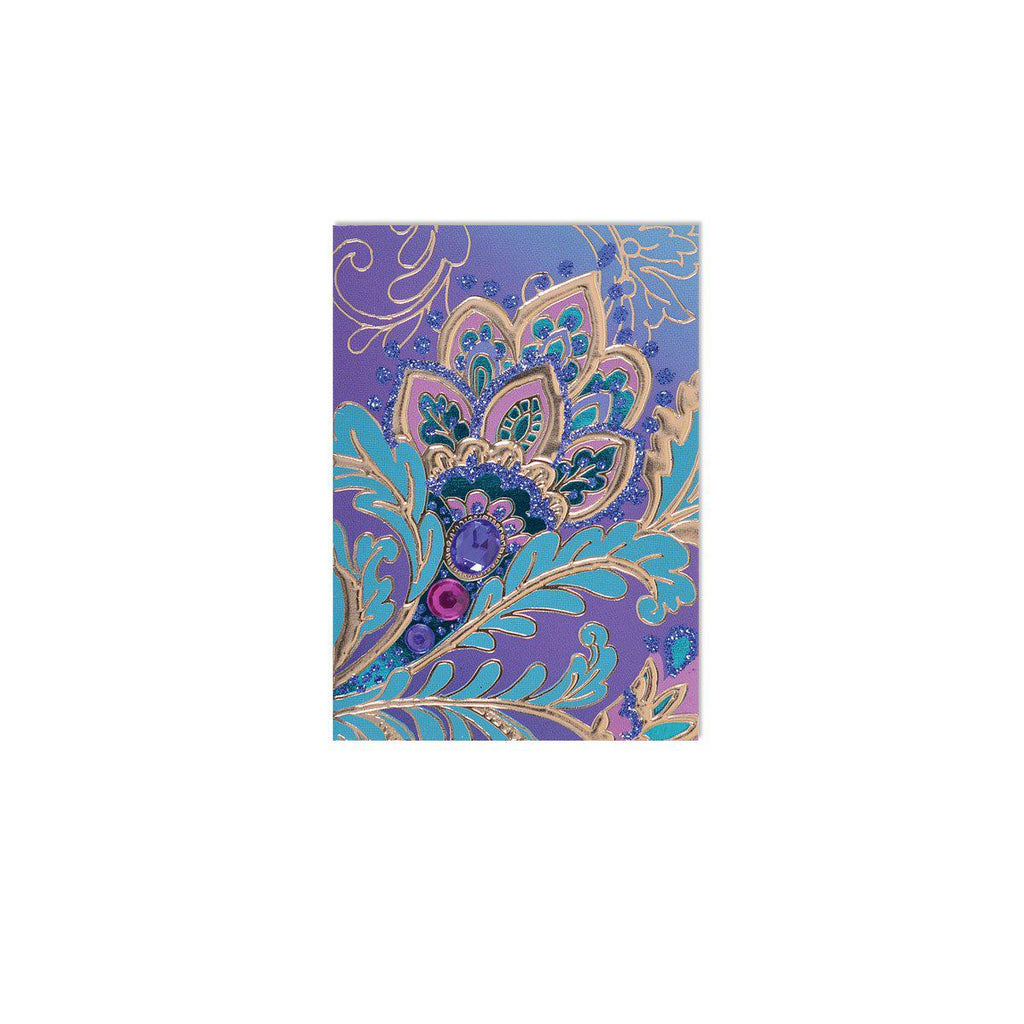 Papyrus - Jacobean Floral with Gems (Gift Card)